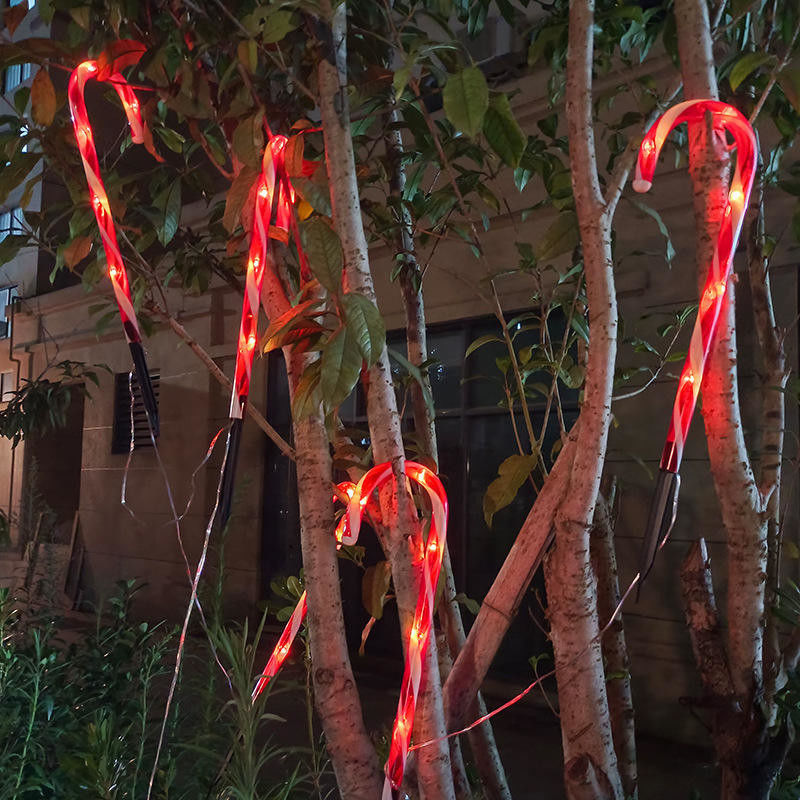 Solar-LED-Lichter für den Außenbereich Weihnachtskartoffelrohrleuchten für andere Weihnachtsdekorationen