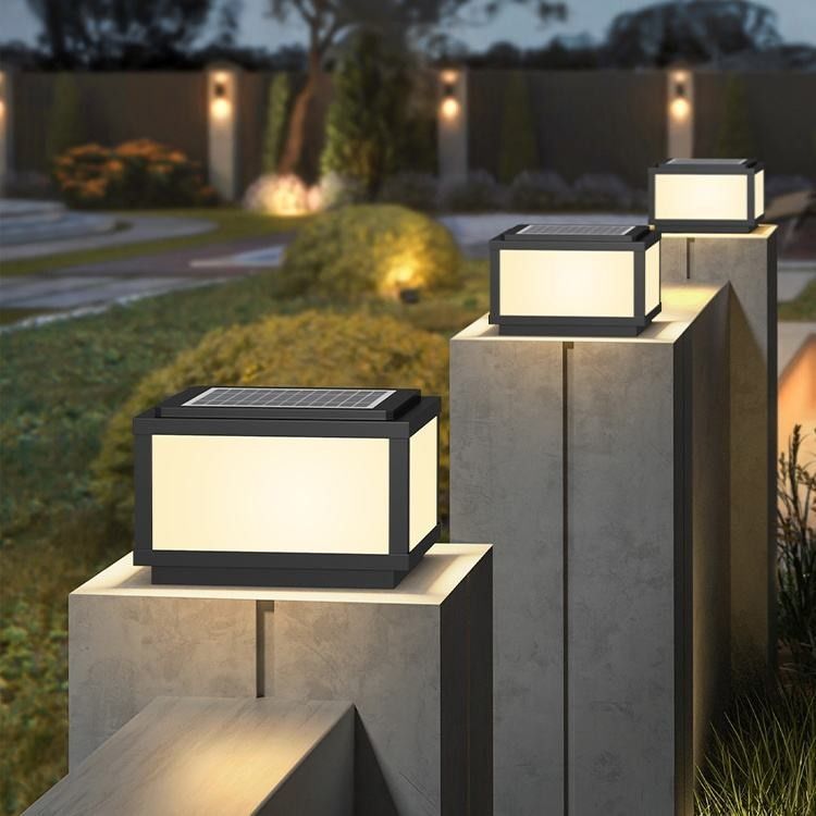 Außen-Solar-Säulen-Leuchten für eine Lebensdauer von bis zu 5000 Stunden und ein stilvolles Design