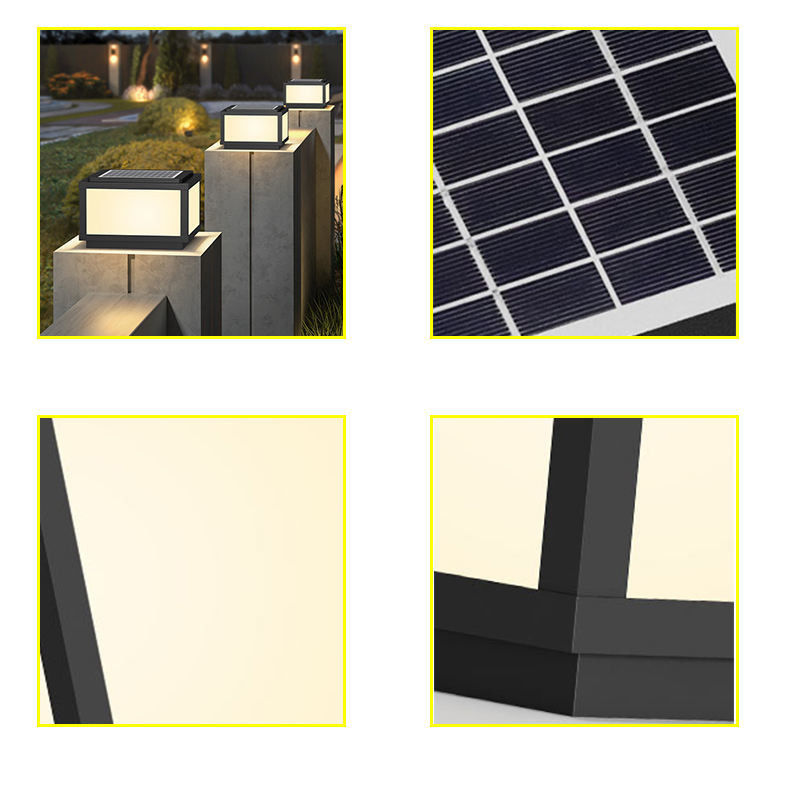 Außen-Solar-Säulen-Leuchten für eine Lebensdauer von bis zu 5000 Stunden und ein stilvolles Design
