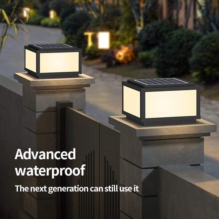 Außen-Solar-Säulen-Leuchten für eine Lebensdauer von bis zu 5000 Stunden und ein stilvolles Design