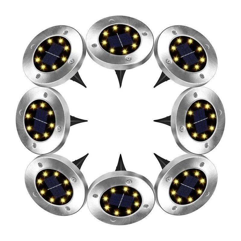 Sonnenlampe Außenhof Vergrabene Dekoration Nachtlichter mit hohem Lichtfluss