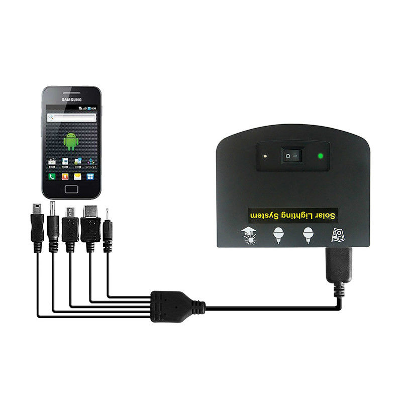 Solaranlagen Größe 350*460*17mm Solaranlagen mit 4 Led-Glühlampen für Netzbeleuchtung
