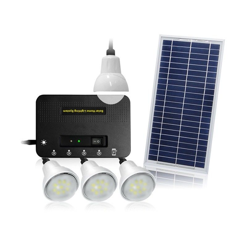 Solaranlagen Größe 350*460*17mm Solaranlagen mit 4 Led-Glühlampen für Netzbeleuchtung