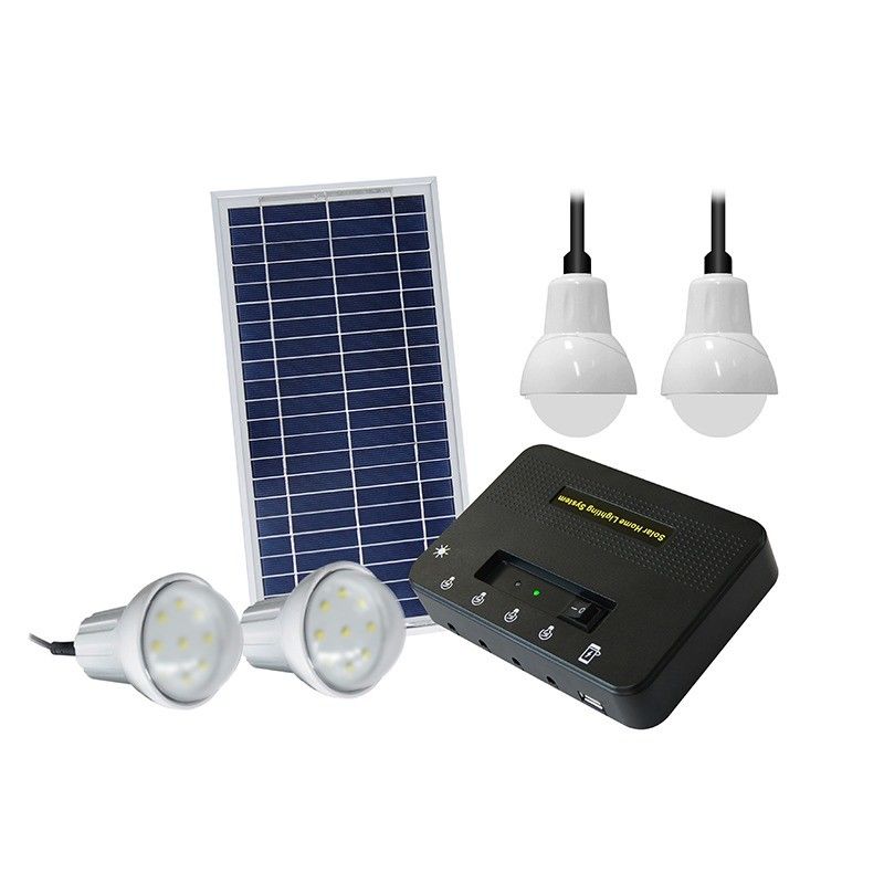 Solaranlagen Größe 350*460*17mm Solaranlagen mit 4 Led-Glühlampen für Netzbeleuchtung
