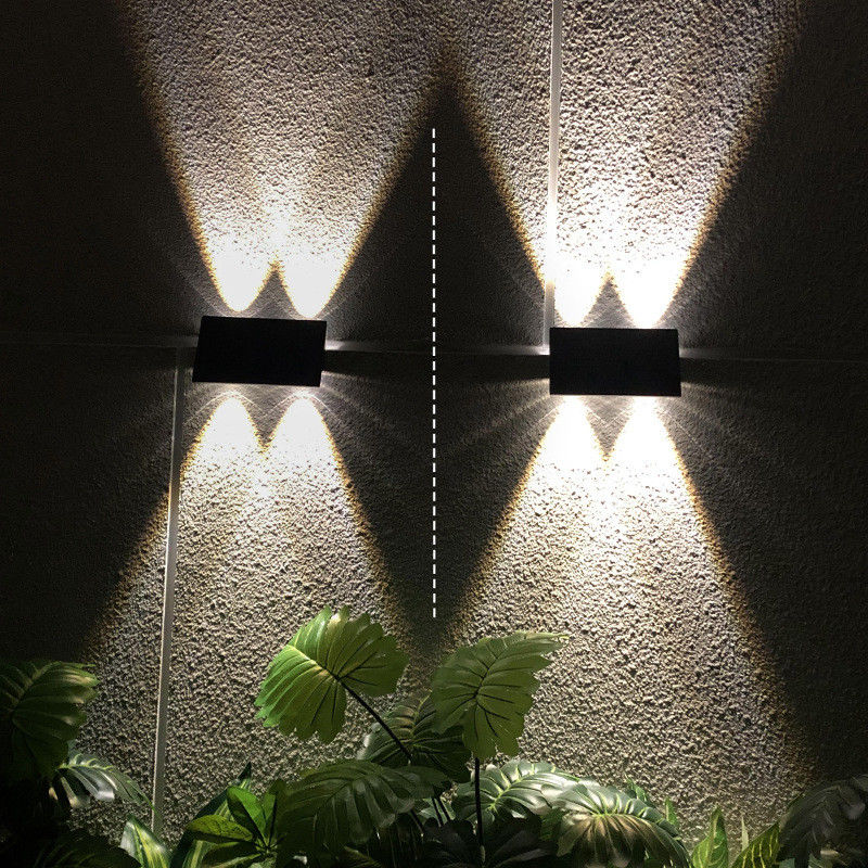 2800-3200K Farbtemperatur Solarwandleuchten für Außenvilla Innenhof Dekoration