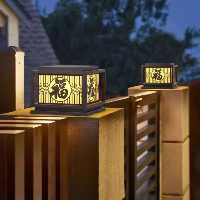 Vintage Creative Led Wasserdichte Säulenleuchten für Zuhause Villa Innenhof Veranda Außen