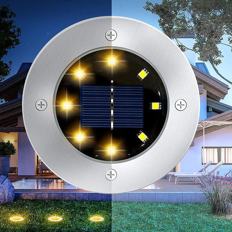 90 CRI Solarstromversorgung Warmverkäufe Anpassung 8Led Ip65 Wasserdicht Außen Solarlicht Für Garten