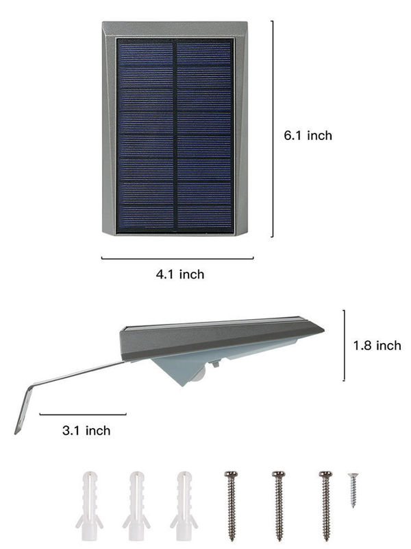 Solarstromversorgung Hochleuchtstoff LED Moderne Bewegungssensor Wandleuchte für den Garten im Freien