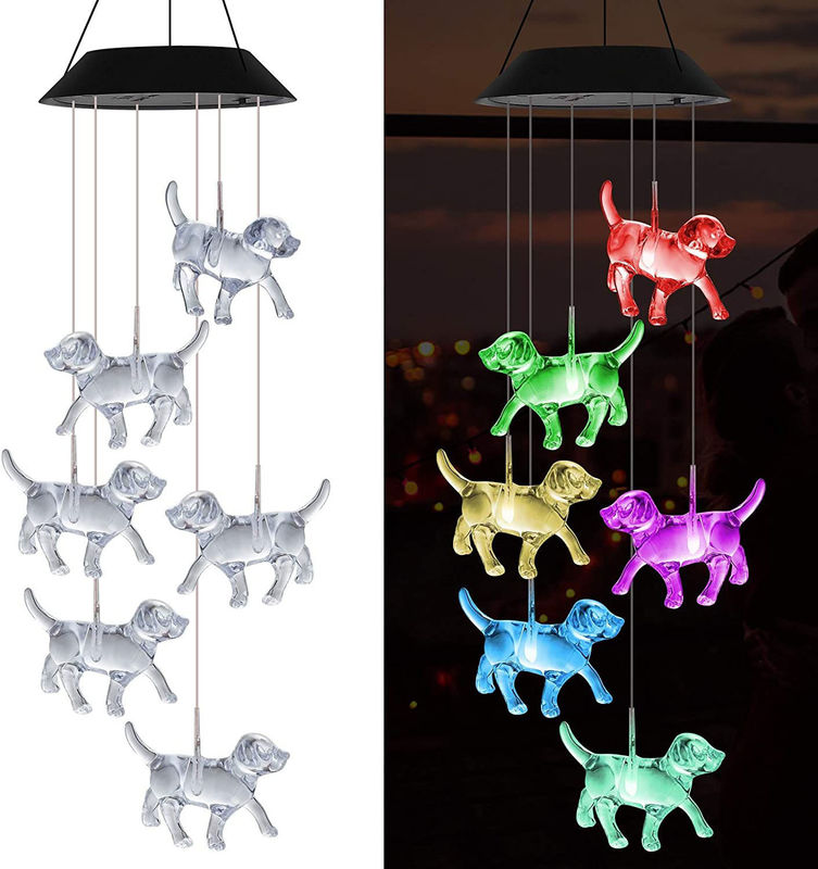 Led Indoor Hummingbird Heimdekor Solar Wind Klingel Licht mit anpassbaren Optionen