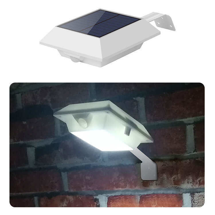 Außenwandmontiertes Solargartenlicht mit PIR-Bewegungssensor und 300lm Leuchtstrom