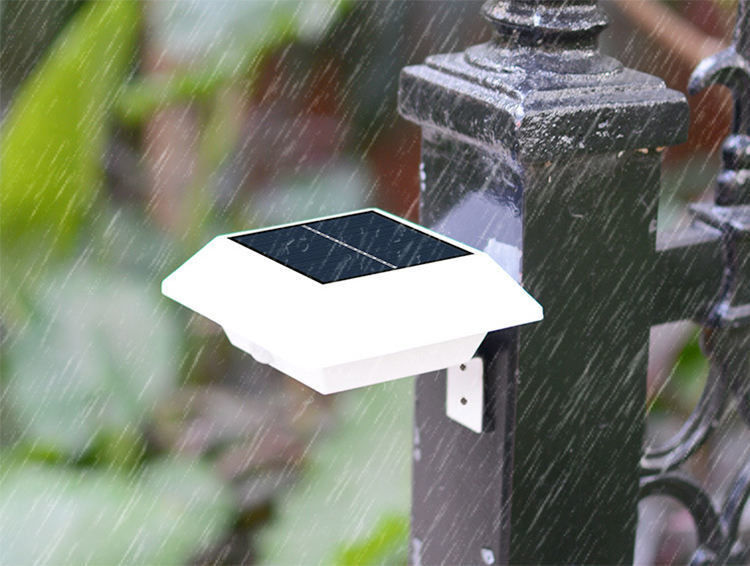 Solar-Rohr-LED-Leuchten für Garten Terrasse Einfahrt 12 LED-Außenwasserdichte Wandlampen