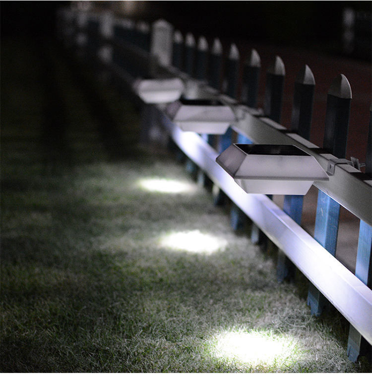 Solar-Rohr-LED-Leuchten für Garten Terrasse Einfahrt 12 LED-Außenwasserdichte Wandlampen