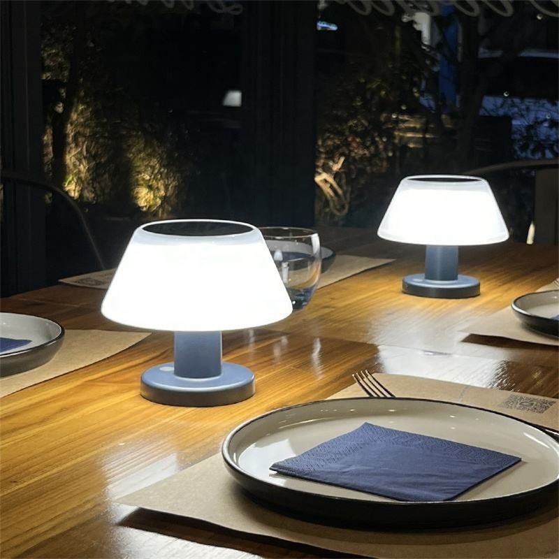 LED-Solar-Tischlampe Tischlicht Weiße Nachtbeleuchtung IP55 Garten Terrasse Solar-Tischlampe