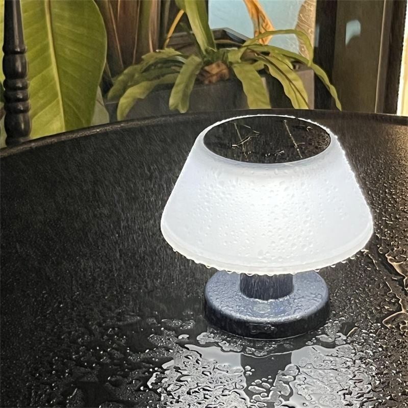 LED-Solar-Tischlampe Tischlicht Weiße Nachtbeleuchtung IP55 Garten Terrasse Solar-Tischlampe