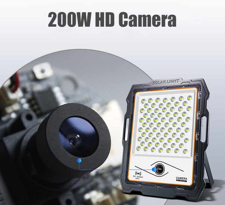 120° Strahlwinkel 100 200 300 400 Watt Sonnenlicht mit Kamera Aluminium Led Flutlichter