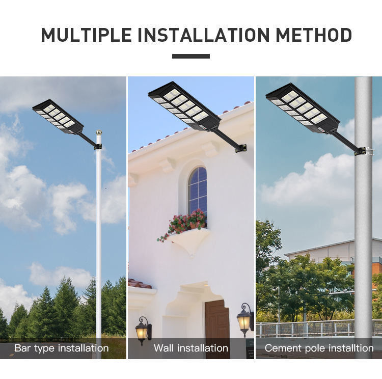 All-in-one Solarstraßenlicht für den Außenbereich 100W 300W 500W für die Straße Arbeitszeit 50000 Stunden