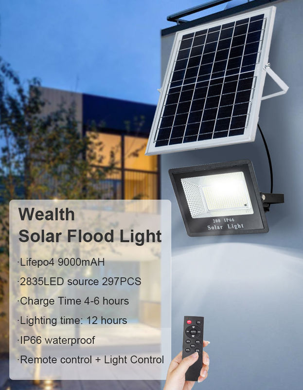 Polycrystalline Silizium-Solarpaneel Dämmerung bis Morgendämmerung Flutlichter für Stadion Straßenlampe