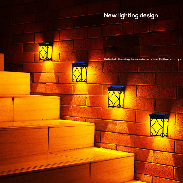 Solargarten Outdoor Luxus leistungsstarke Montage Dekor Zaun Wand Landschaft Home Lampen Lichter für Hotel