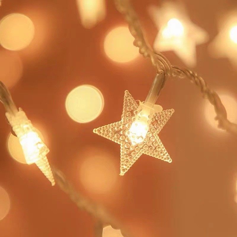 Weihnachtsschmuck 1 kg Batteriebetriebene Sternenlicht String Feenlichter für die Feiertage