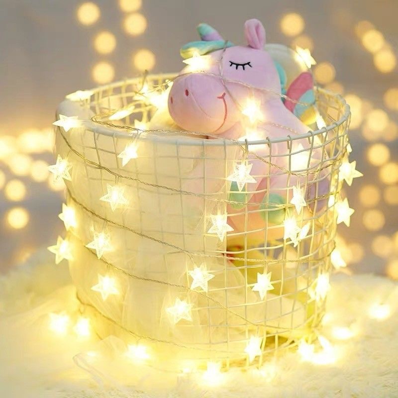 Weihnachtsschmuck 1 kg Batteriebetriebene Sternenlicht String Feenlichter für die Feiertage