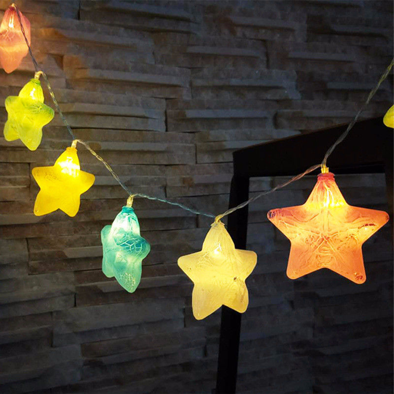 10 LEDs Crack Star Fee String Lichter für Weihnachtsfeier Hochzeit Feiertag Dekoration
