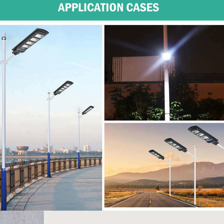 Batterie 3,2V/16000MAH 100lm/w 100w 200w 300w Solarstraßenlicht mit Fernbedienung