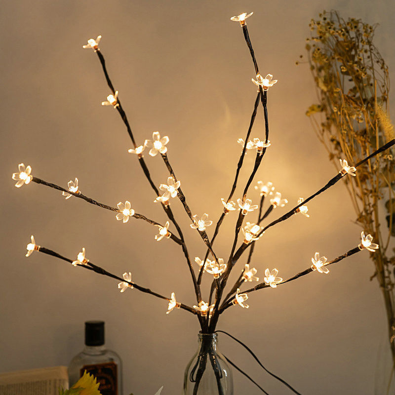 20LEDs Blüte Kirschblüte Baum Licht LED-Lampe Wasserdicht IP 42 Länge Wie gezeigt