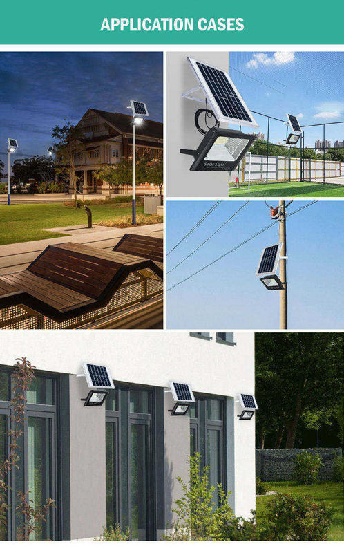 Aluminium Solar Led Street Light Lamp für industrielle Wasserdichte Außen Solar Flutlicht