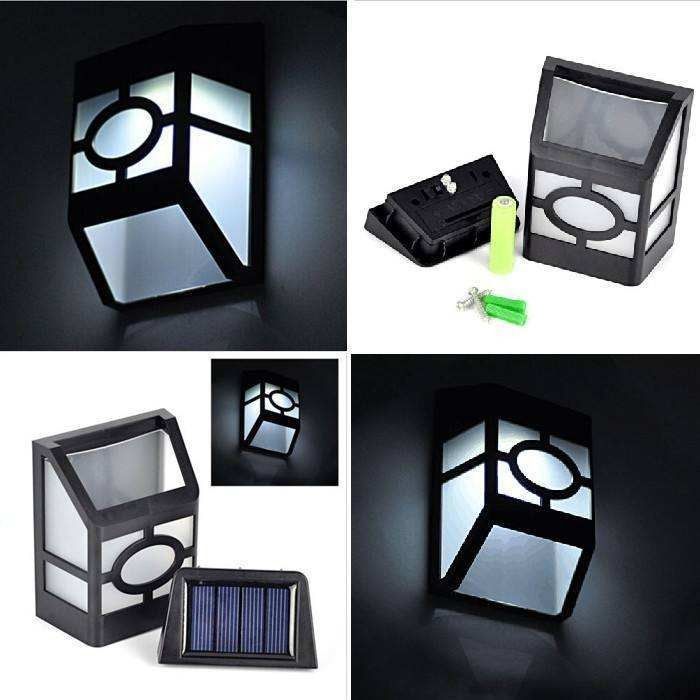 Lampen Lichtwirksamkeit lm/w 90 Außenwireless Solarlicht für Wand Veranda Garten Zaun Weg