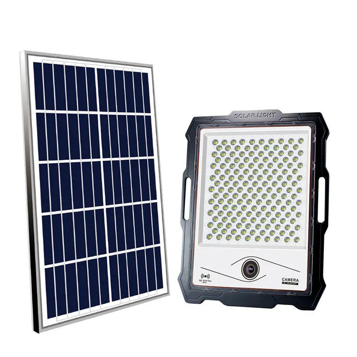 100W 200W 300W 400W Solarflutlicht mit CCTV-Kamera und Fernbedienung für den Außenbereich