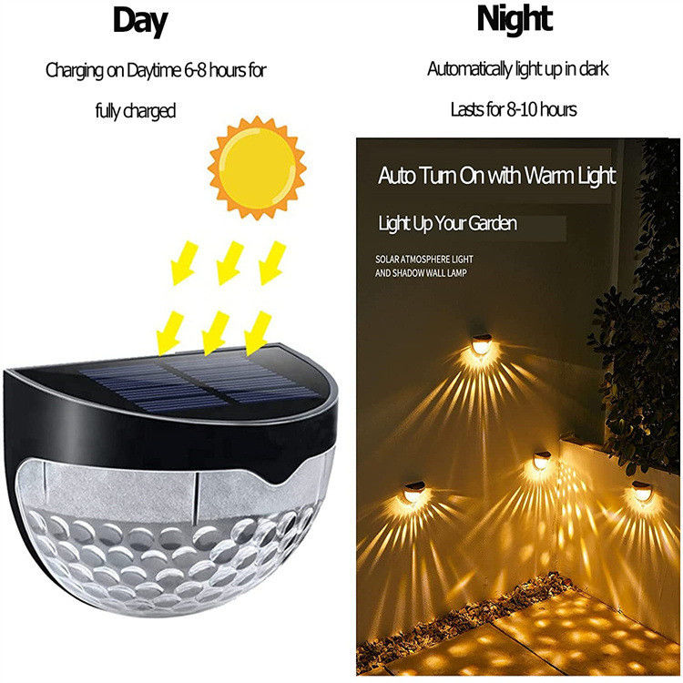 Leichte Farbe Optionen Schrittlichter für Deck Zaun Hof Terrasse Wand Pool Treppe Schrittball