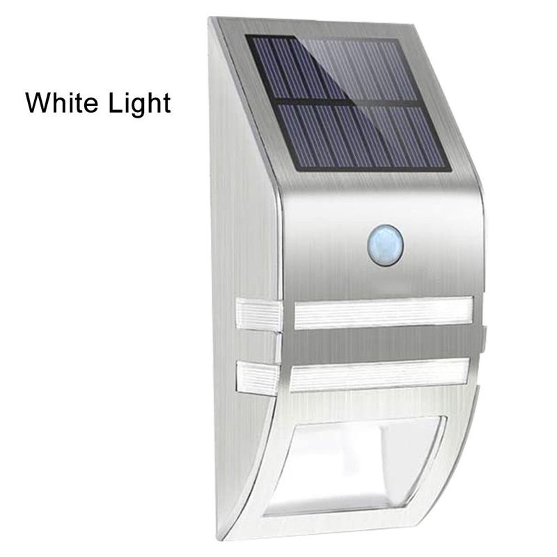 Außen Solarwandlampe mit wasserdichtem Edelstahlmaterial und Smart Sensor