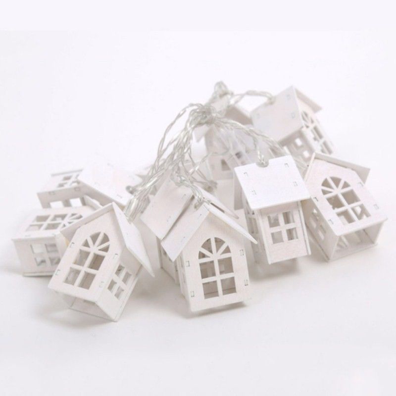 3500K Warm White House Form Fee String Lichter 1,5M 10L für Weihnachten Indoor Outdoor