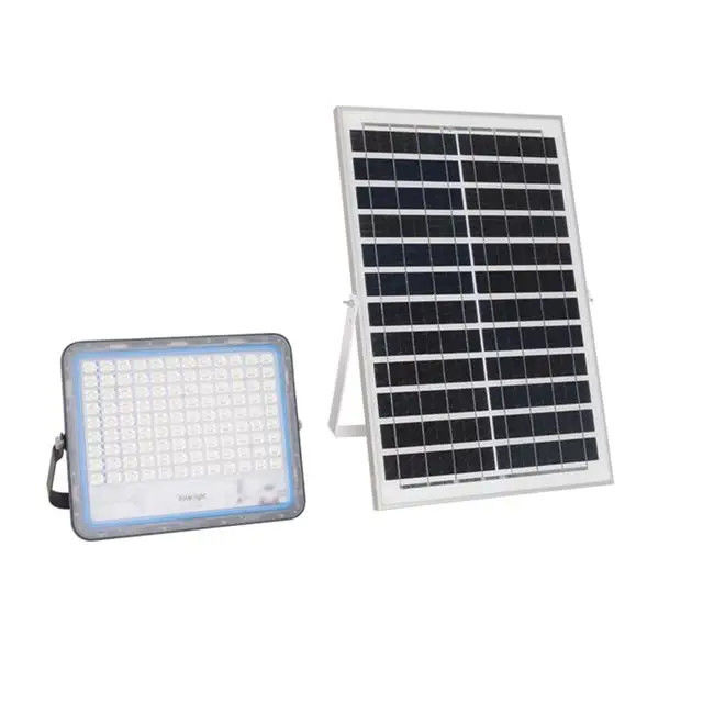 2- Langlebige Aluminium-Lampenkörper Solarflutlicht mit hoher Helligkeit und IP65-Wasserdichtheit