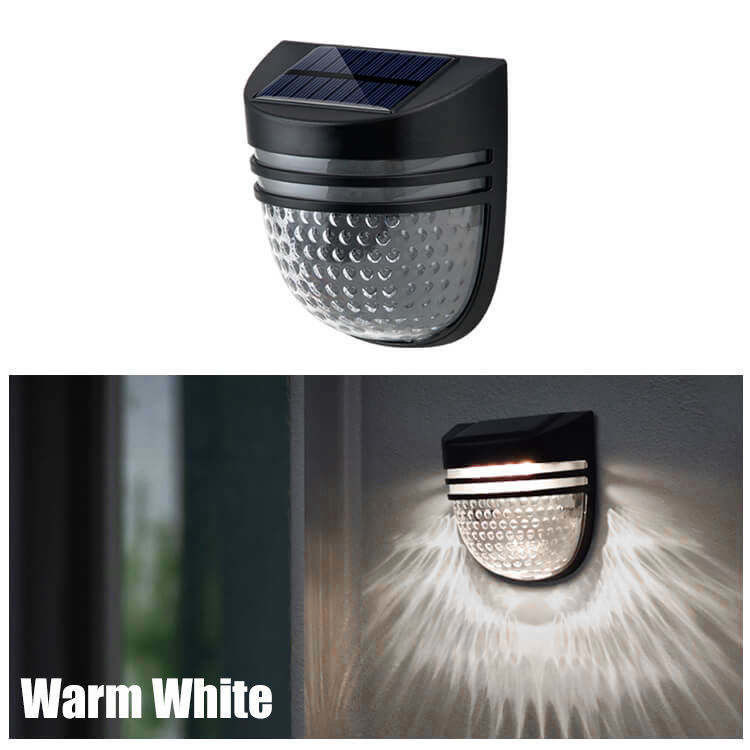 120° Strahlwinkel ABS Neueste langlebige Wasserdichte Außen Led Stufen Treppe Deck Garten Wand Solarzaun Post Lichter