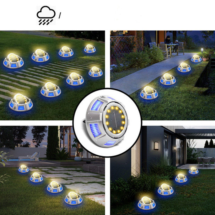 3V Eingangsspannung Solaruntergrundlicht für Gartenparkdekoration in ABS/Aluminium