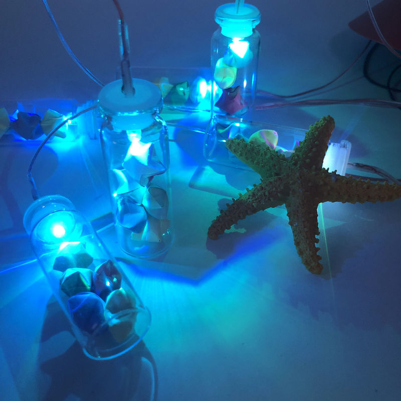 Mehrfarbige Smart LED Solar Wind Chime Lampe für Außengartenbeleuchtung 50000 Stunden