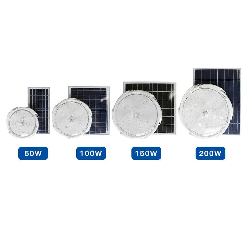 20-300w intelligente Solar-LED-Deckenleuchte mit Solarpaneel für Innen- und Außenbereich
