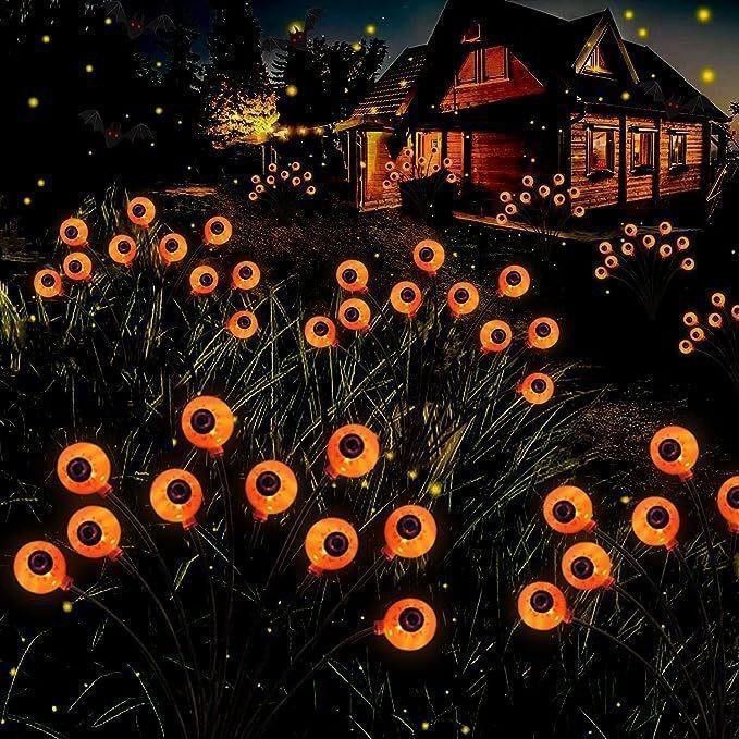 Outdoor Garten Glow LED Solar Eyeball Licht für Halloween Weihnachts Dekorationsstring