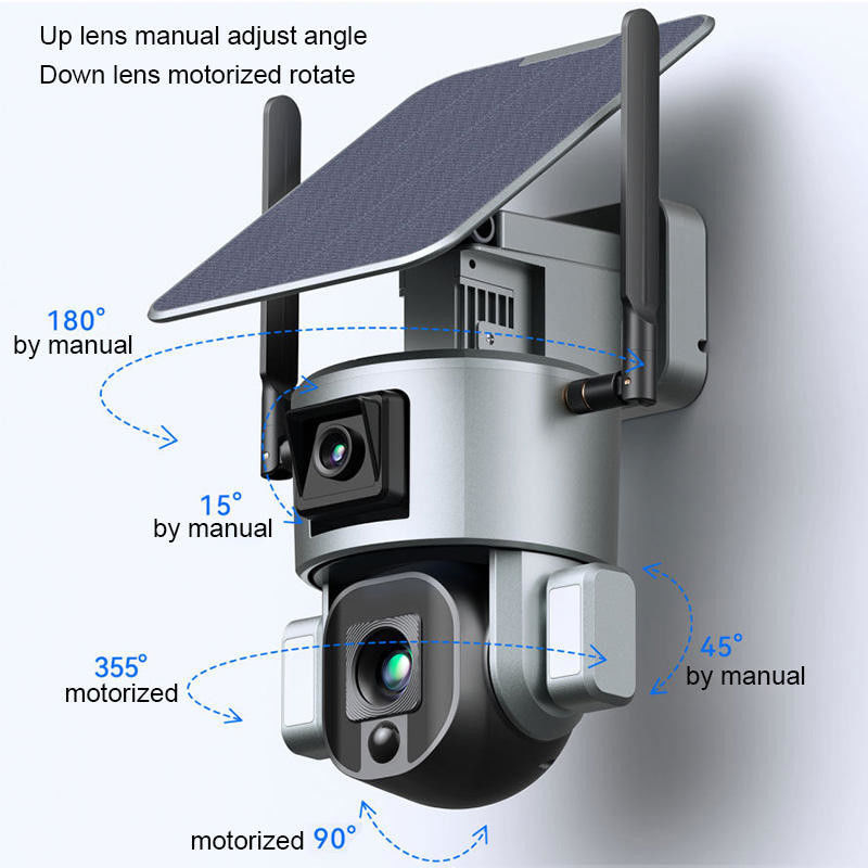 Wasserdicht 1080p 2-Wege-Audio WLAN 4g Solarpanel Batterie-Leistung Cctv-Kamera für den Außenbereich