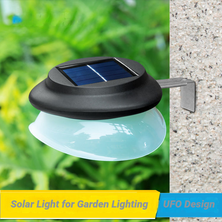 Wasserdichte LED-Solarzaunlampe 100lm/w ABS PC Gartenlicht für Patio Hinterhof
