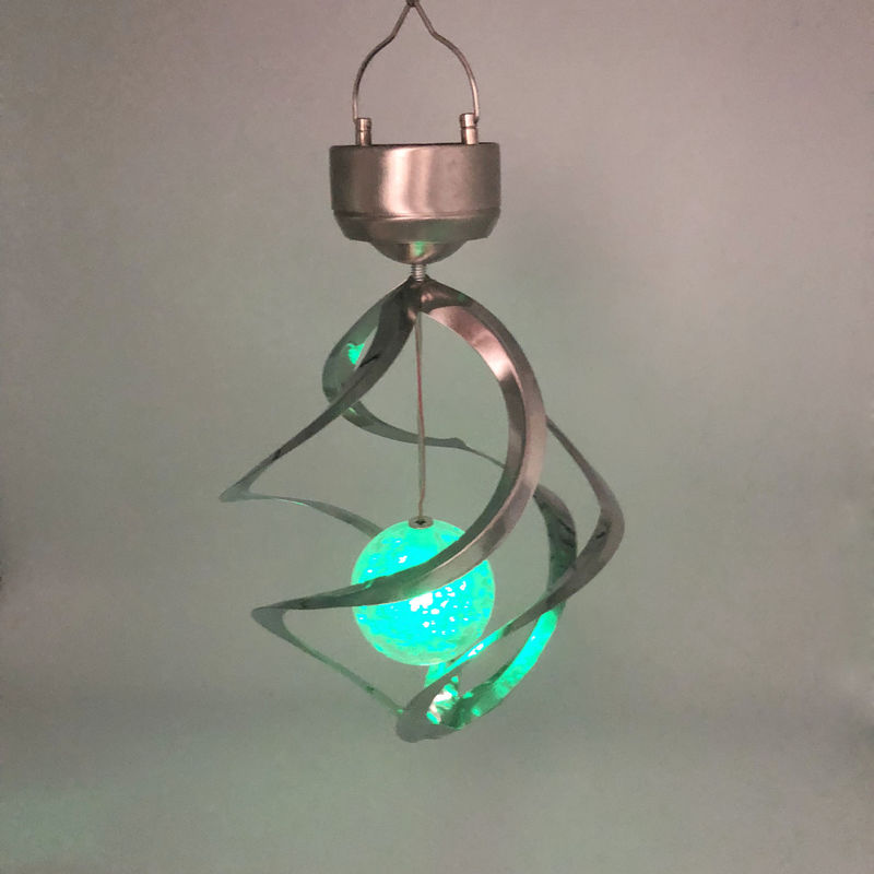 Spiral Solar Wind Klingeln Lichter Außenwasserdicht Farbänder LED-Lampe für den Garten