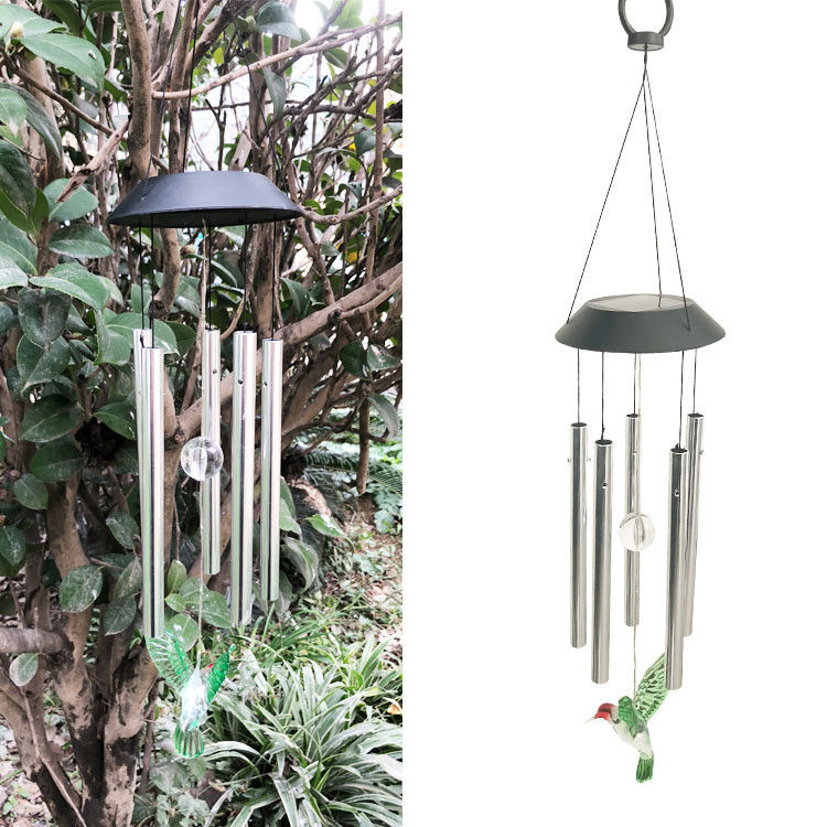 Bringen Sie Schönheit und Licht in Ihren Garten mit Solar-LED-Licht Farbveränderung Windklänze