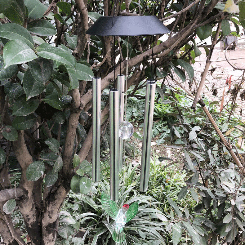 Bringen Sie Schönheit und Licht in Ihren Garten mit Solar-LED-Licht Farbveränderung Windklänze