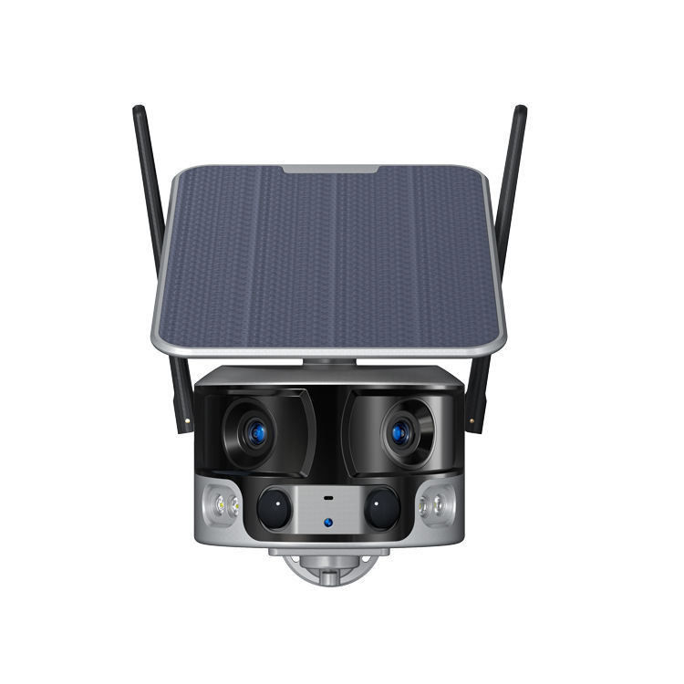 Acht Millionen Horizontale Artikulation Außen Solarkamera WLAN Doppelobjektiv CCTV-Kamera