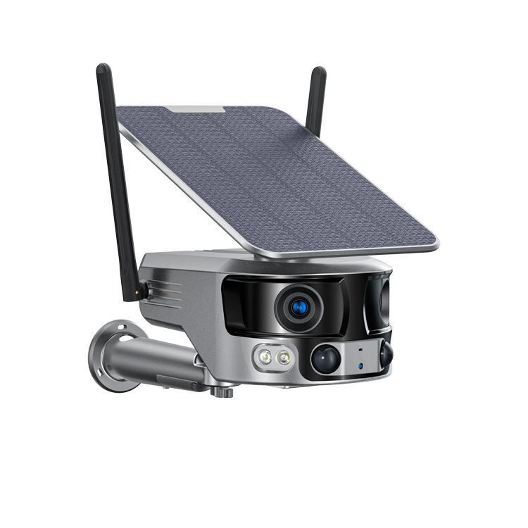 Acht Millionen Horizontale Artikulation Außen Solarkamera WLAN Doppelobjektiv CCTV-Kamera
