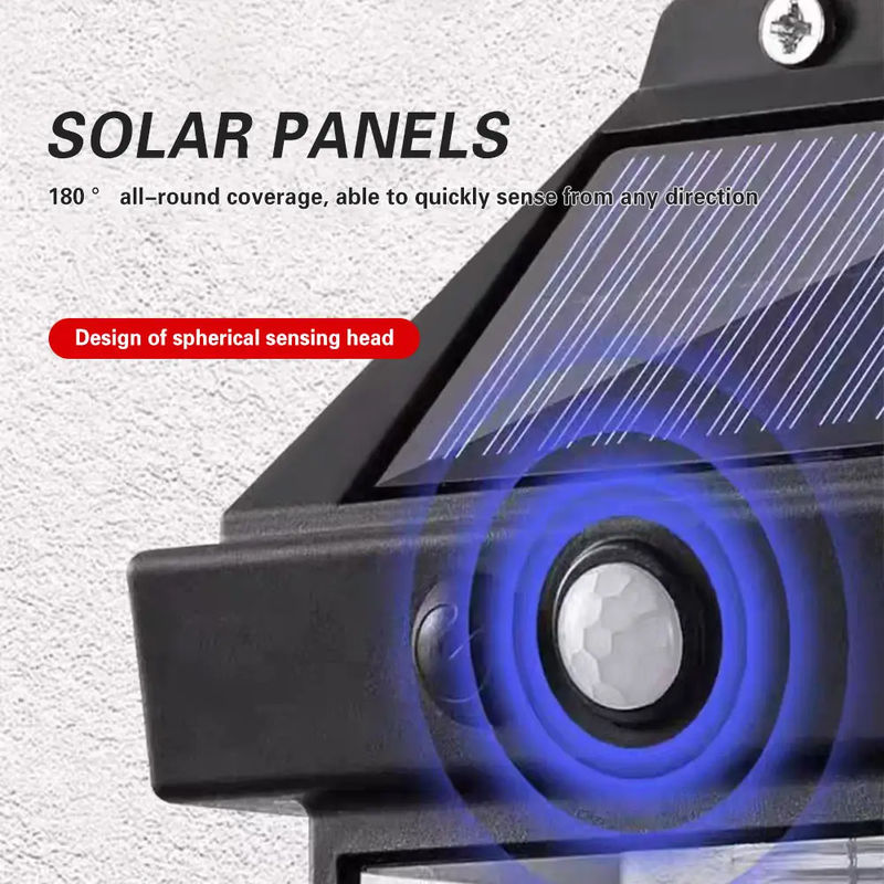 Sonnenkollektor Licht Außen Solar Led Lampe Mit Bewegungssensor Wandleuchten IP65 wasserdicht