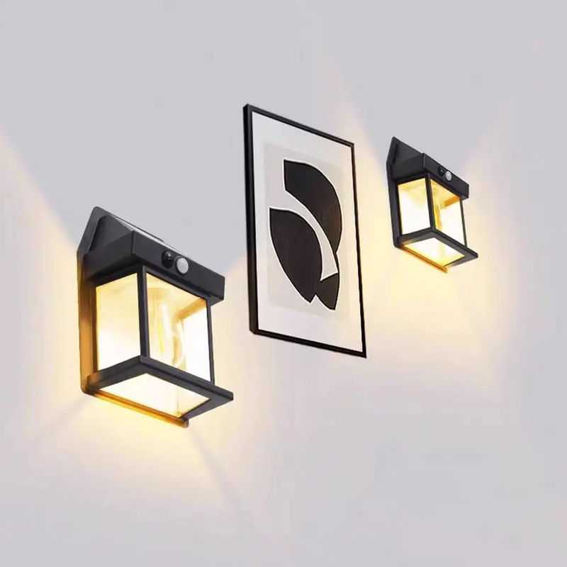Sonnenkollektor Licht Außen Solar Led Lampe Mit Bewegungssensor Wandleuchten IP65 wasserdicht