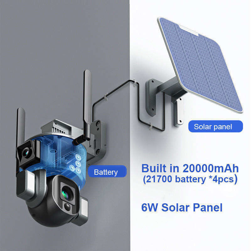 10x Zoom 4.0MP WLAN-Dome CCTV-Netzwerk Ipsy Solarbatterie Sicherung Überwachungskamera 4g