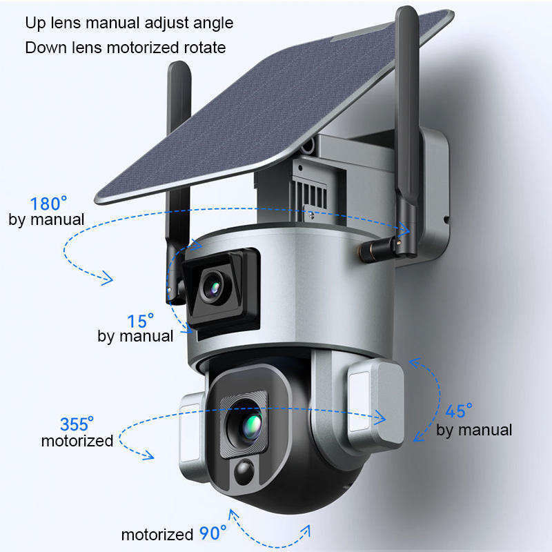 10x Zoom 4.0MP WLAN-Dome CCTV-Netzwerk Ipsy Solarbatterie Sicherung Überwachungskamera 4g